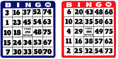 Bingo card Images