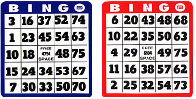 Bingo card Images